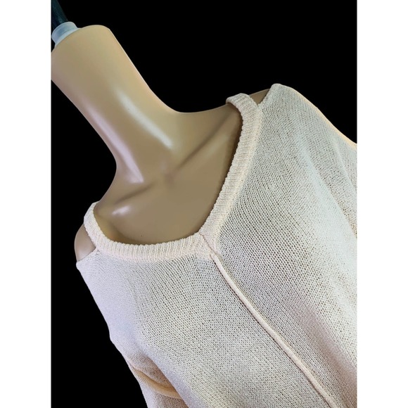 Cold Shoulder Sweater by BECOOL contemporary Creamsicle Color Long Sleeve Size M - Picture 3 of 10